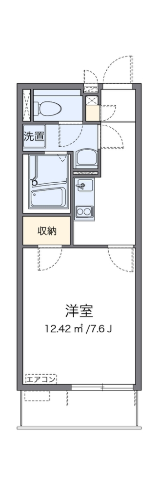 クレイノサンライズⅢ 204号室 間取り