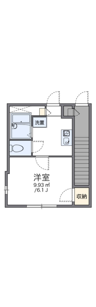 レオパレス扇 104号室 間取り