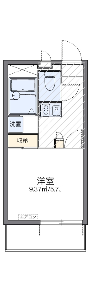 レオパレスシティセントラル 104号室 間取り