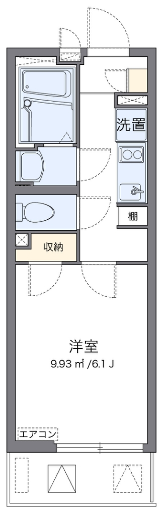 クレイノＬＥＧＡＣＹ鵜の木 203号室 間取り