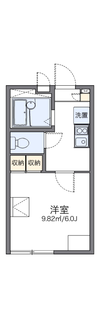 レオパレスエグランテ大岡 205号室 間取り