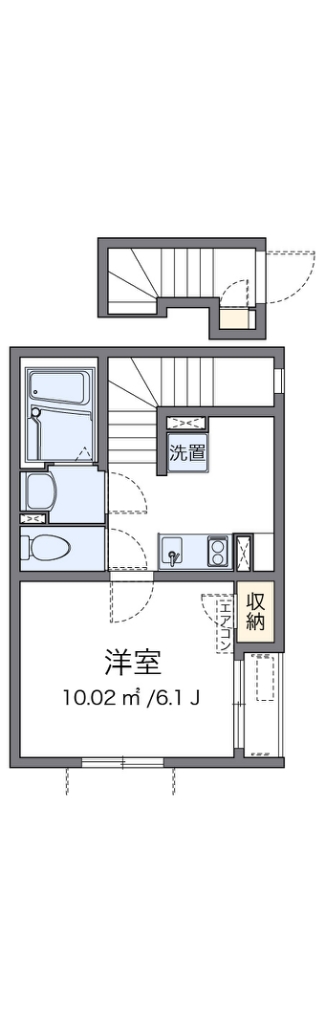 クレイノ花水木 204号室 間取り