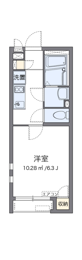 クレイノマグノリア 101号室 間取り