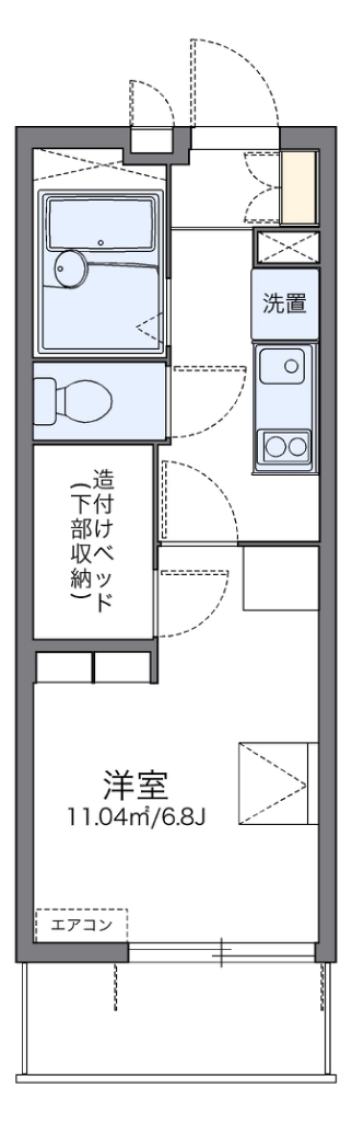 レオパレスＳｍｉｌｅ　Ｓ 間取り図