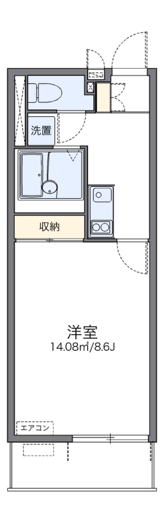 レオネクスト和光 307号室 間取り