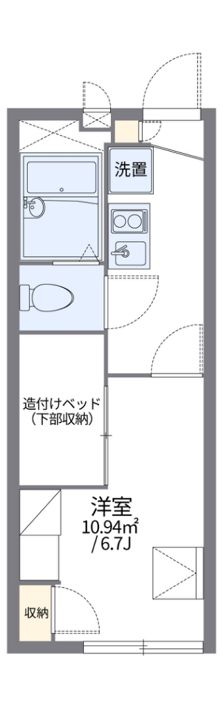 レオパレス豊Ⅲ 209号室 間取り