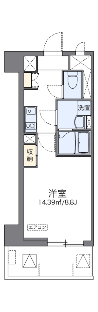 レオネクストル　ヴァン　ブルー 501号室 間取り