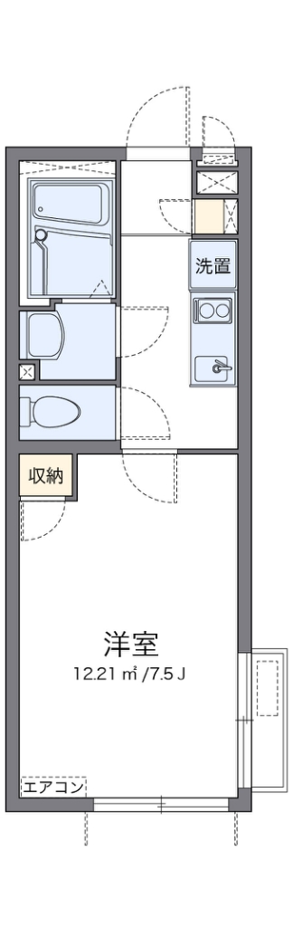 クレイノエレガンテⅢ 102号室 間取り