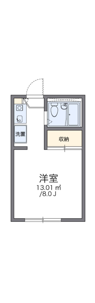 レオパレス中曽根Ⅰ 205号室 間取り