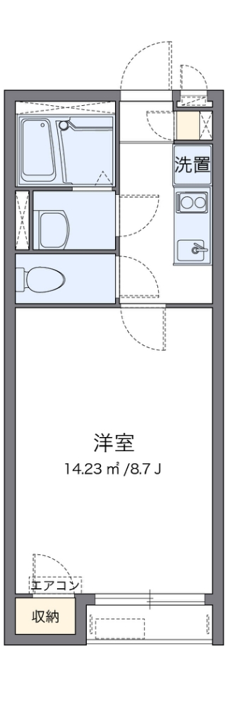 クレイノ櫻 206号室 間取り