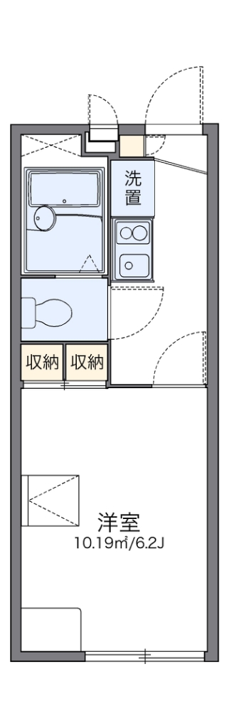 レオパレスサンライズ 104号室 間取り