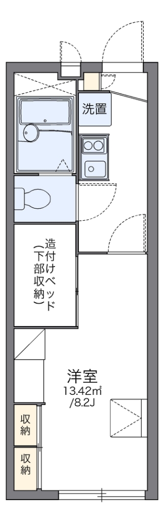 レオパレスミヤビ 202号室 間取り