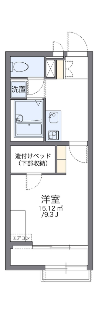 レオパレスおおどり 間取り図