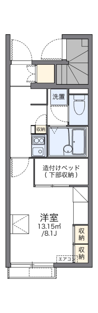 レオパレスカームパレス 間取り図