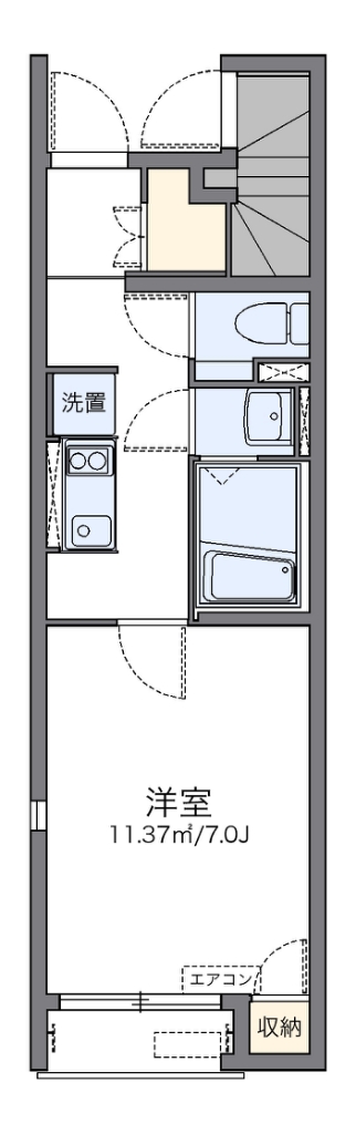 レオネクストルネッタ 101号室 間取り