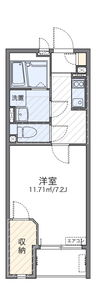 レオネクストラギ　Ⅱ 105号室 間取り