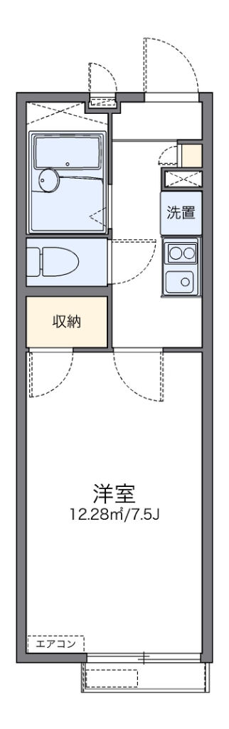 レオパレスマインリーベ 間取り図