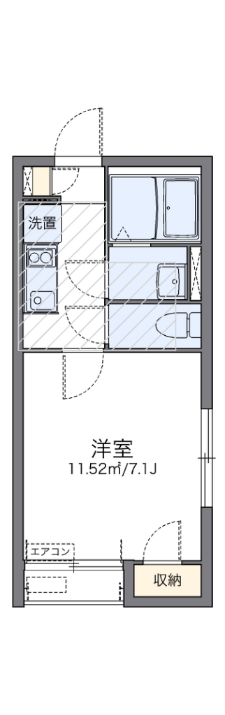 レオネクストフロンティアⅡ 203号室 間取り