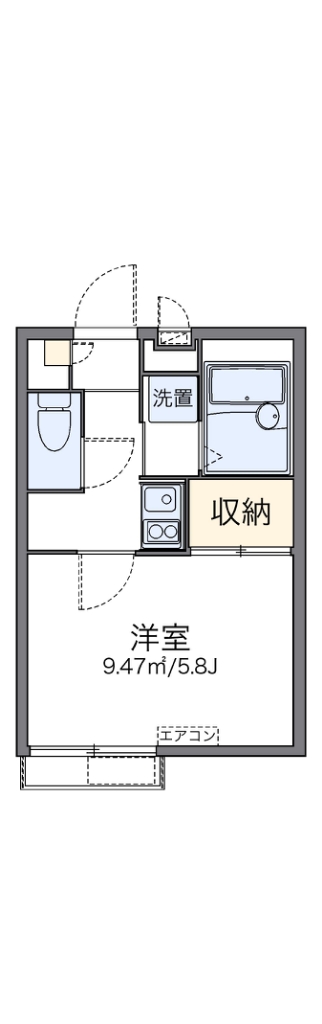 レオパレス羽根木 間取り図