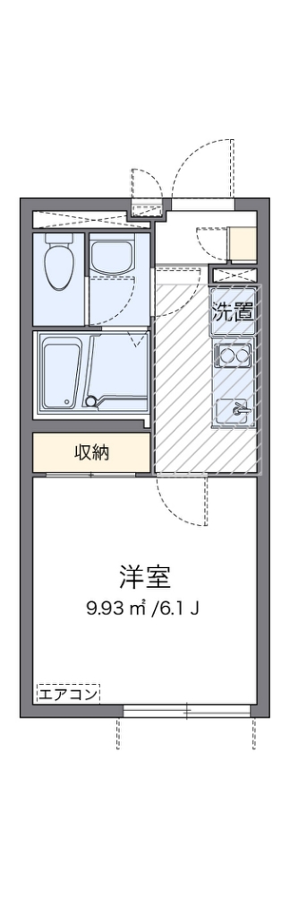 クレイノフェリス東四つ木 203号室 間取り