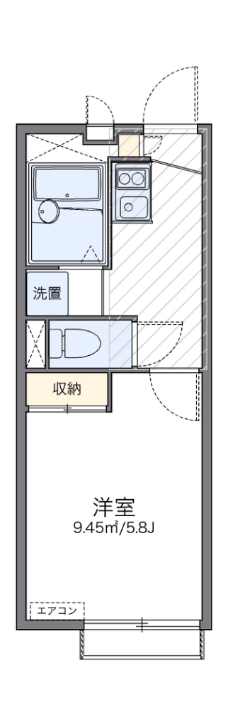 レオパレスフォレスト 間取り図