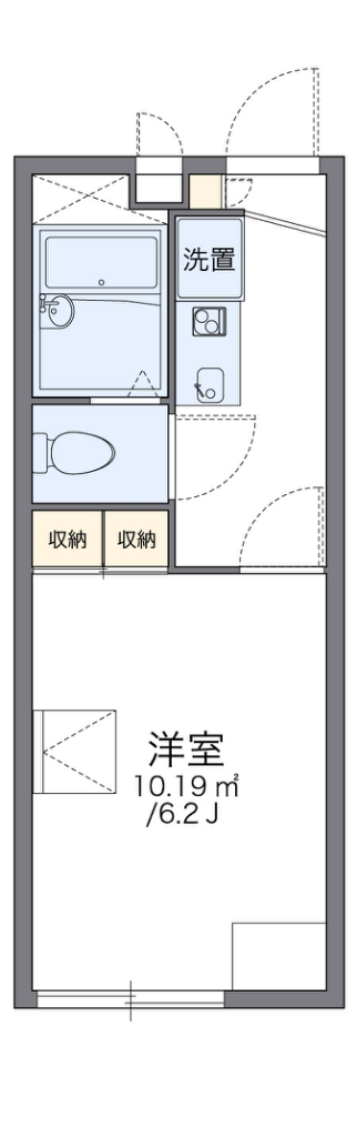 レオパレス華みずき 104号室 間取り