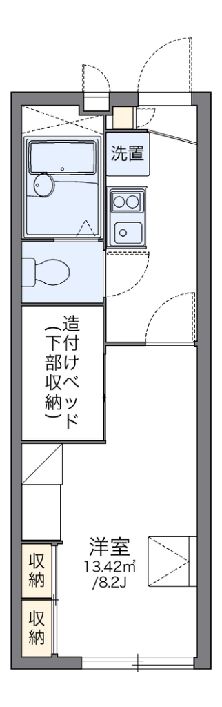 レオパレスＮＡＧＡＫＵＲＡ 間取り図