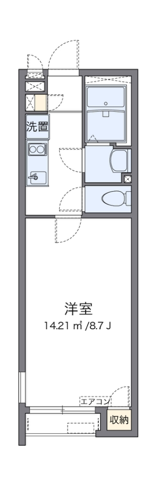 クレイノ親明閣 間取り図