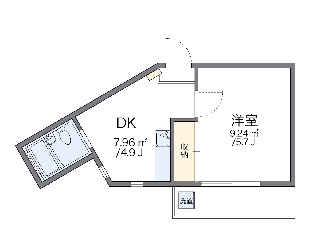 レオパレス浜川崎第１ 間取り図