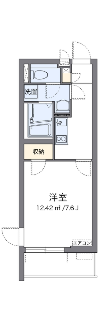 クレイノアウリィ仲六郷 間取り図