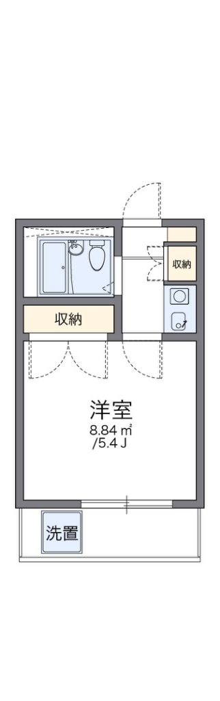 レオパレスアミ 間取り図