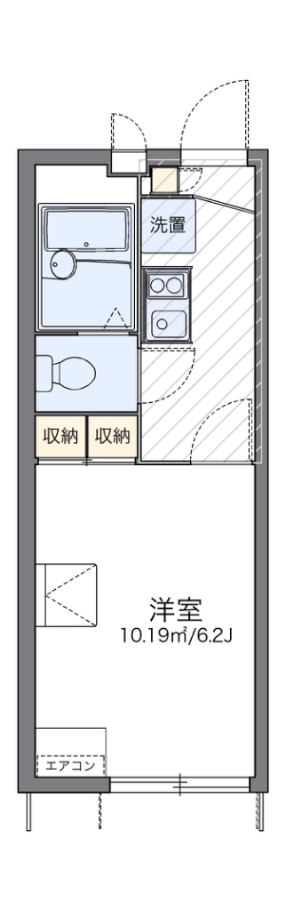 レオパレス高砂 間取り図