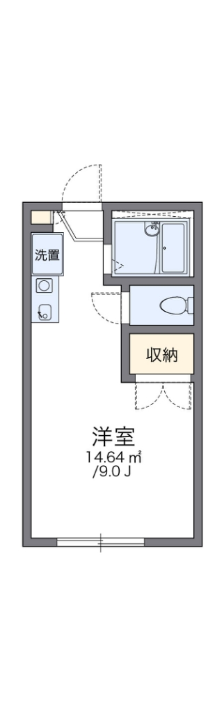 レオパレスシャルム 204号室 間取り