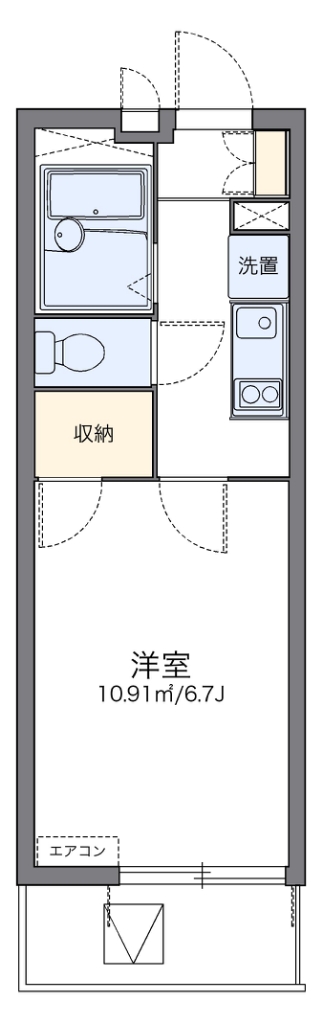 レオパレスファーストコートユウ 間取り図