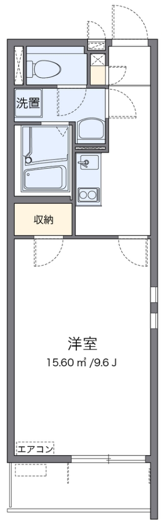 クレイノＲＯＵＴＥ　１６ 間取り図