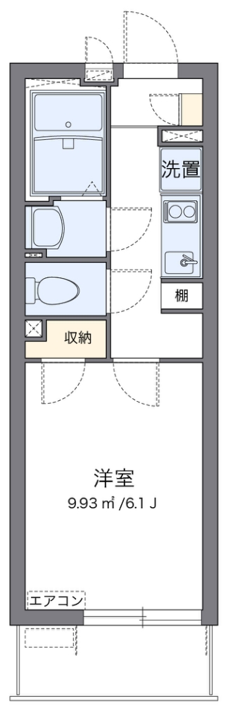 クレイノリバティ　レジデンス 107号室 間取り