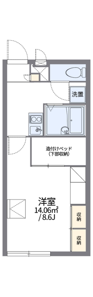 レオパレスノミヤマ 104号室 間取り