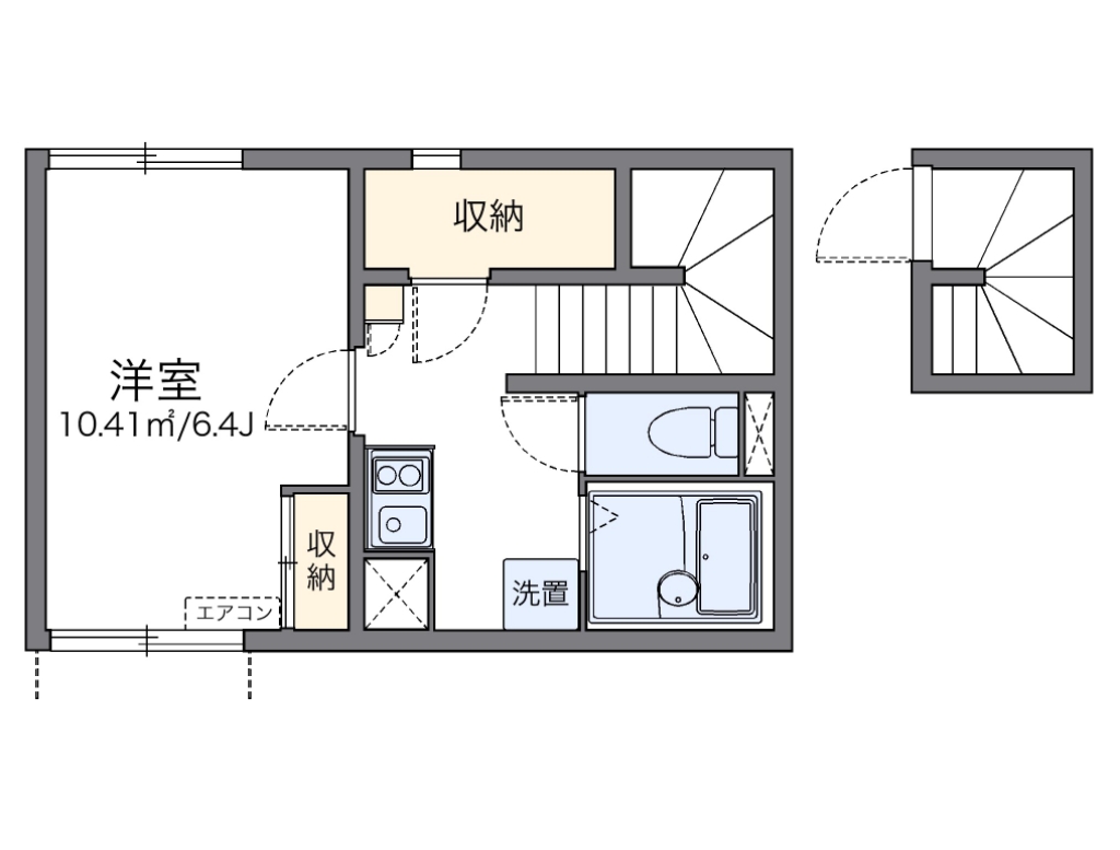 レオネクストスーリヤ 201号室 間取り