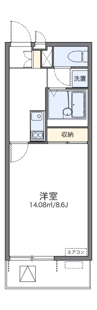 レオネクストカーサ川口飯塚 307号室 間取り