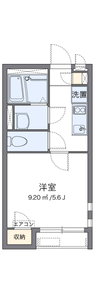 クレイノ市谷台町 101号室 間取り