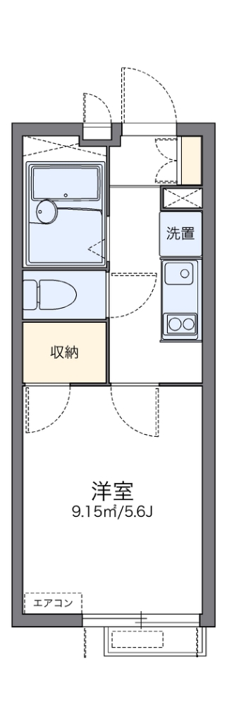 レオパレスアスムイ 間取り図