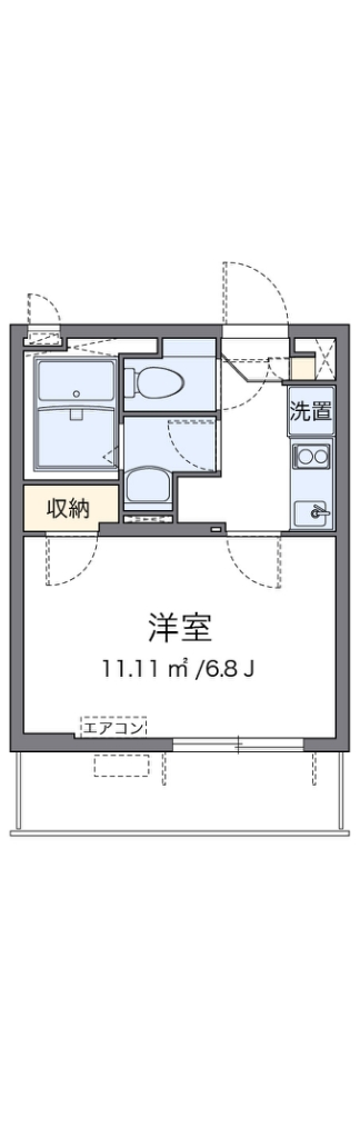 クレイノサニープレイス中村橋 間取り図