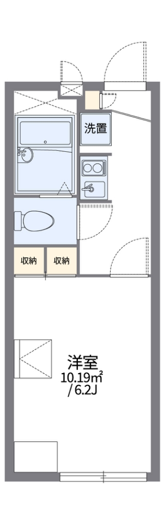 レオパレスさつきⅡ 間取り図