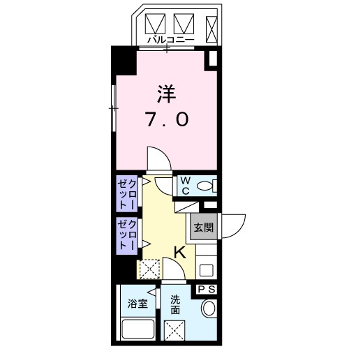 シンセリティグレイス南大井 201号室 間取り