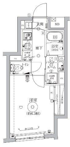 ベルシードステアー品川大崎 203号室 間取り