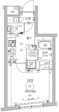 ベルシードステアー品川大崎 402号室 間取り