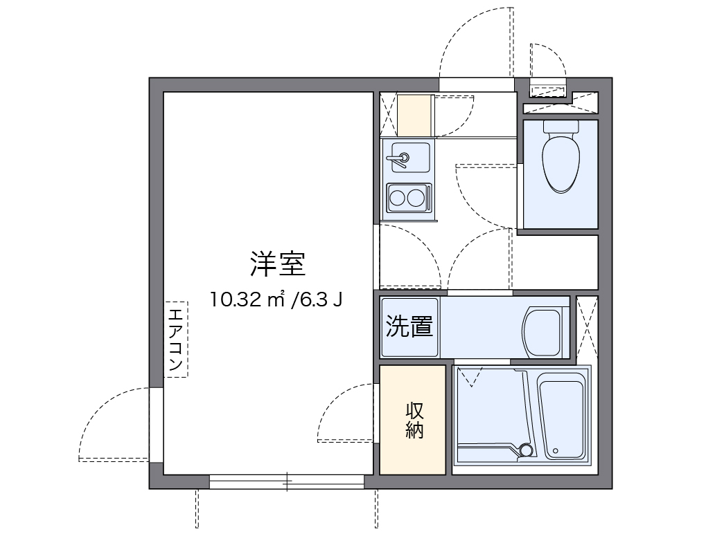 レオネクストルミネスⅠ 間取り図