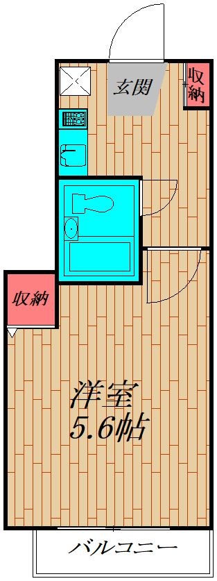 セントラルパレス 201号室 間取り