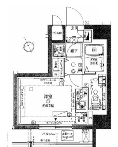 クレヴィスタ戸越銀座 間取り図