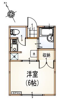 ルーミー東大井 間取り図